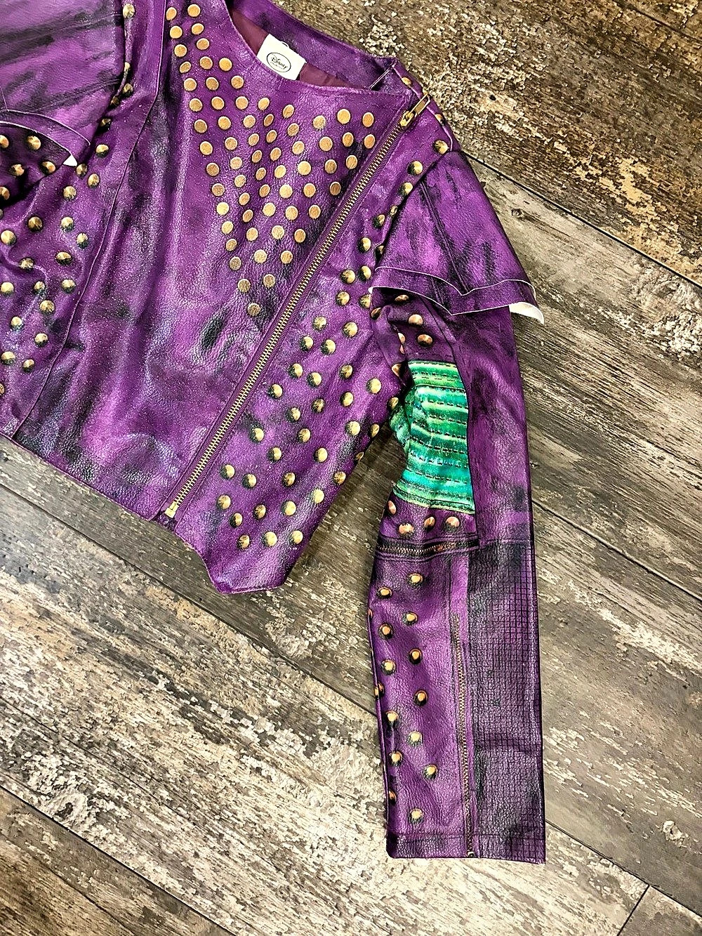 Disney Descendants 2 Mal Costume Jacket Girls 11/12 - Picture 5 of 8